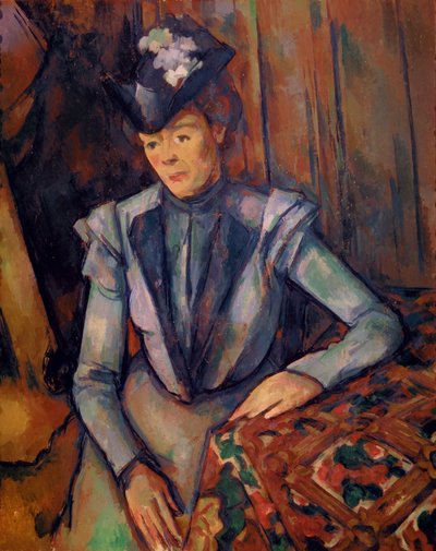 Frau in Blau (Madame Cezanne) 1900-02 von Paul Cézanne